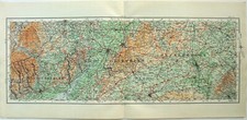 Middlesex Hertfordshire & Essex, England. Original 1922 Ordnance Survey Map. 
