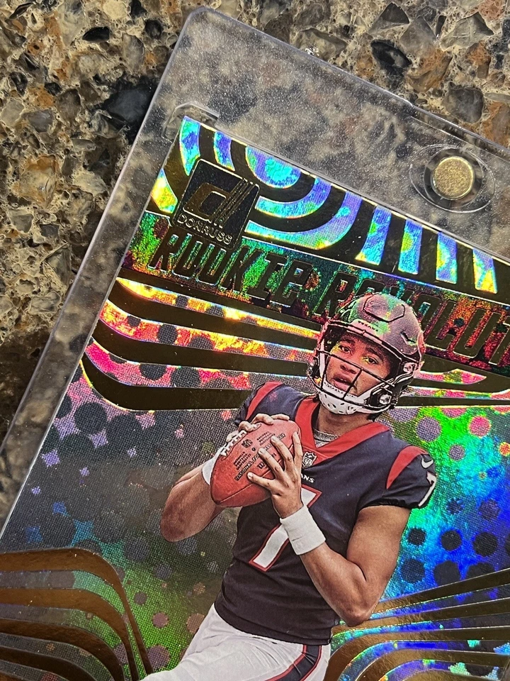 2023 Panini Donruss Football C.J. Stroud Rookie Revolution #RR2 Refractor (RC) - Image 3 of 4