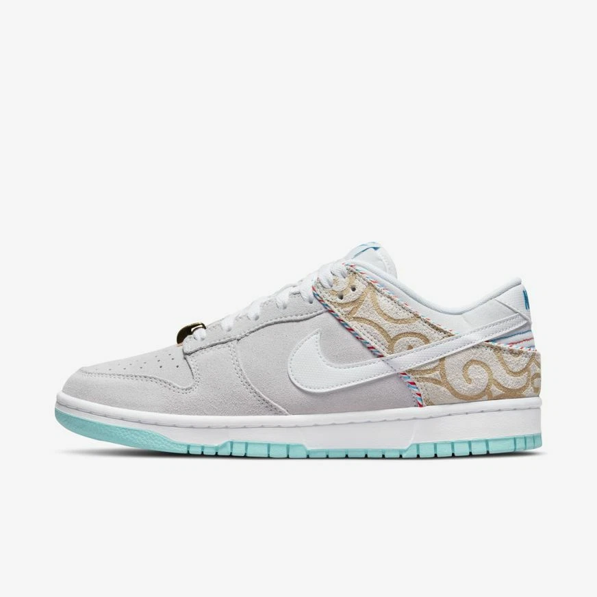 New Nike Dunk Low Retro SE Shoes Sneakers - Barber Shop Grey (DH7614-500)