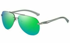 Aviator Sunglasses Pilot Cop Black Men Women Fashion UV Glasses