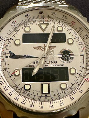 Mens Breitling Chronospace Jet Team Limited Edition Stainless Steel Watch A78365