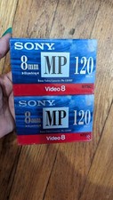Sony P6-120MP 8mm 120min Standard Video Cassette Brand New Sealed 2 Pack
