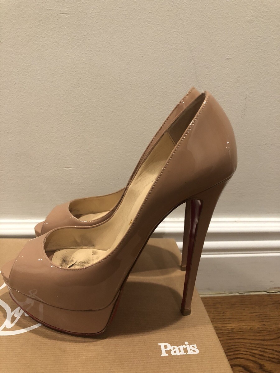 Christian Louboutin Nude Platform Heels | eBay