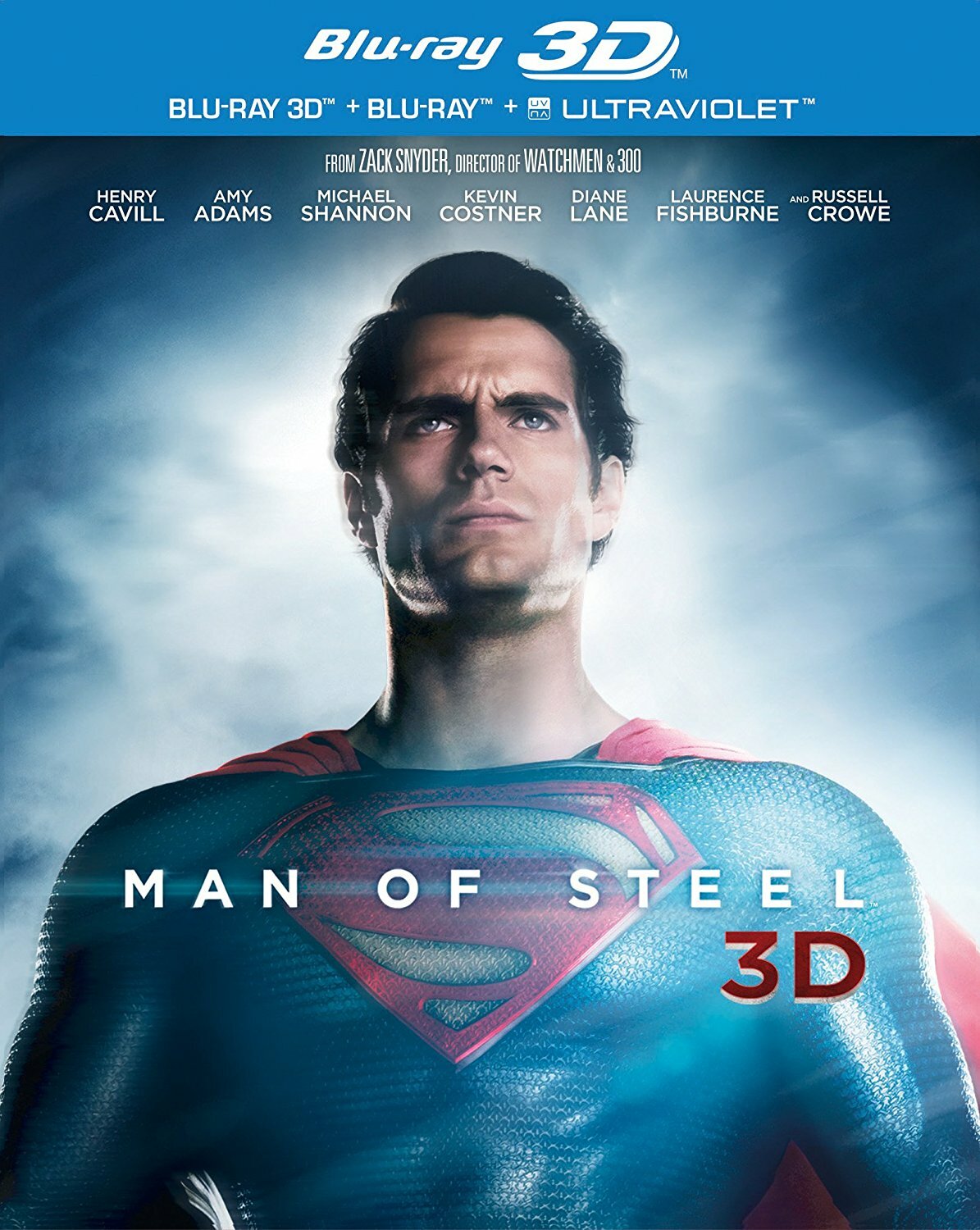 Blu Ray L'Uomo D'Acciaio 3D (Blu-Ray 3D+Blu-Ray)  ⚠️ IMPORT LINGUA ITALIANO ⚠️