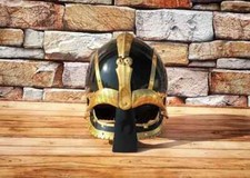Medieval Black Viking Helmet LARP Reenactment Norse Helmet Viking Battleworn