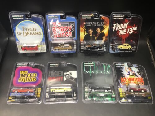 Lot of (8) Greenlight Hollywood Famous TV Show/ Movie 1:64 Die-Cast Cars NIB - Picture 1 of 7