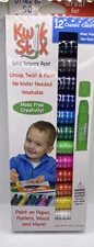 The Pencil Grip Kwik Stix Solid Tempera Paint Sticks, 12 Classic Colors - New