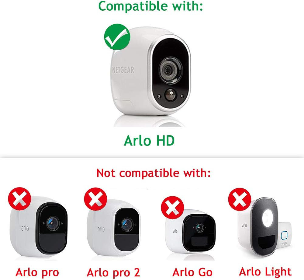 16ft Power Adapter for Arlo Camera VMC3030 VMS3430, Replaces CR123A Battery