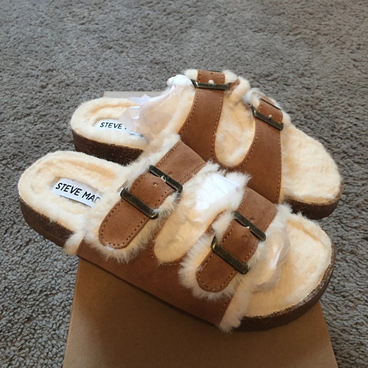 Steve madden double buckle sandals clearance