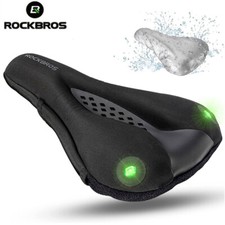 ROCKBROS Soft Gel Bike Saddle Cover Comfort Bicycle Seat Cover w/ USB Taillight