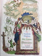 THE PILGRIMS PROGRESS Illuminated, John Bunyan,James Lumsden,Glasgow circa 1860s