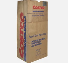 30 Gallon Paper Bags 2-Ply Heavy Duty Paper Yard Waste Compost  30 Ct