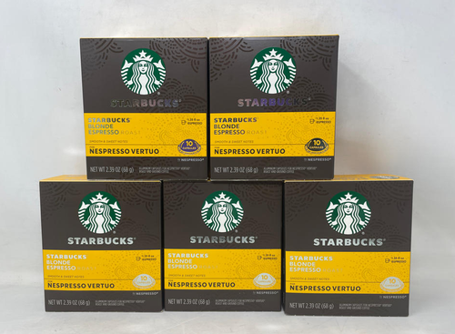 Starbucks By Nespresso Vertuo Blonde Espresso Roast 50 Pods - Best By 07/04/2026