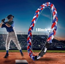 12 pack Blue Red White USA Rope Twist Titanium Sport Necklace Tornado Baseball