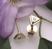 Damen Ohrringe Ohrstecker Zirkonia Gold 333 Gelb Poliert Gelbgold Stecker