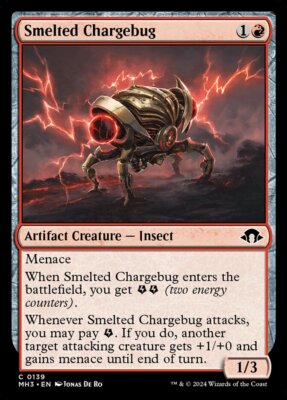 MTG Modern Horizons 3 *FOIL* C Smelted Chargebug #0139