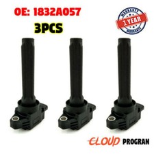 Bobina de encendido 1832A057 3X para 14-18 Mitsubishi Mirage G4 Dodge Attitude 1,2 L L L3