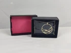 Vtg Avon Gold Tone Crystals Necklace And Pendant In Box Women's Costume Jewelry