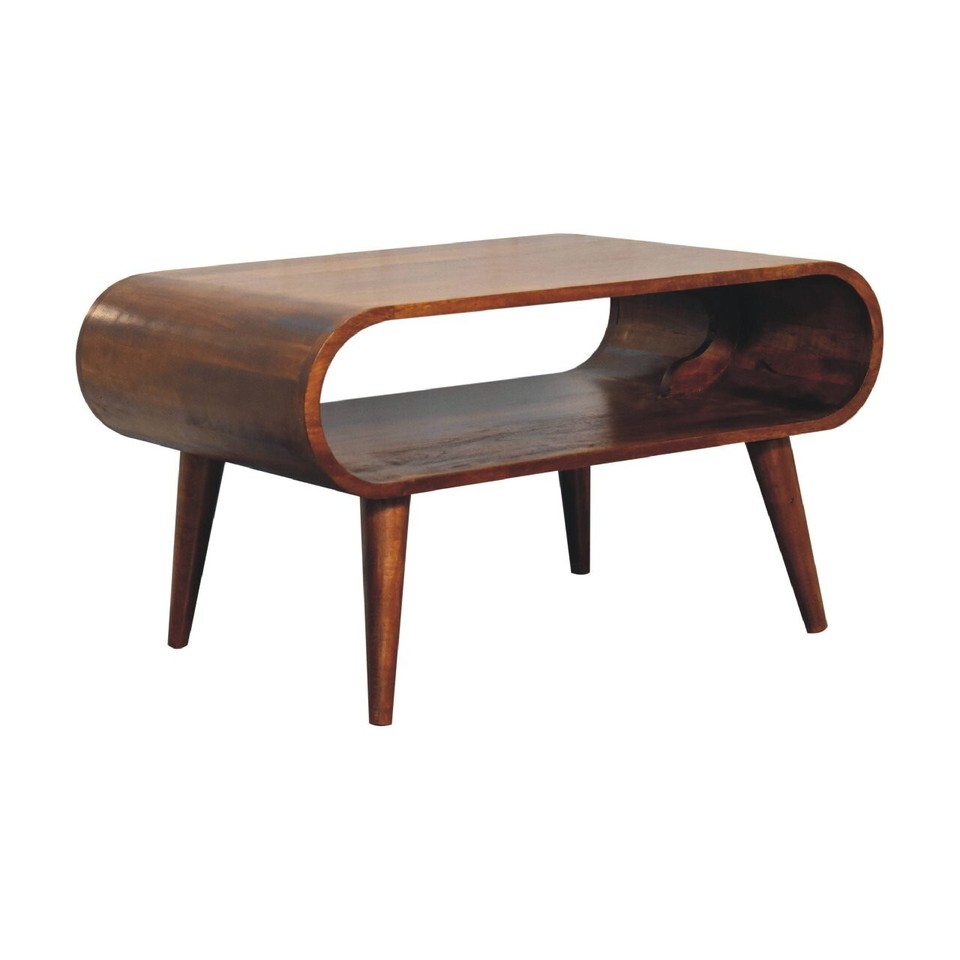 Modern Coffee Table Wooden Coffee Table Solid Wood Chestnut Coffee