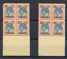 CURACAO -# 27 ( 2 x BL OF 4 ) -CV € 80- ** MNH-LUXE 