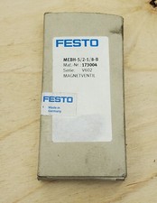 Festo MEBH-5/2-1/8-B Solenoid Valve Catalog # 173004 - NEW in Factory Box 
