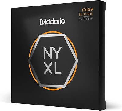 D'Addario NYXL1059 7-String Electric Guitar Strings Reg Light 10-59