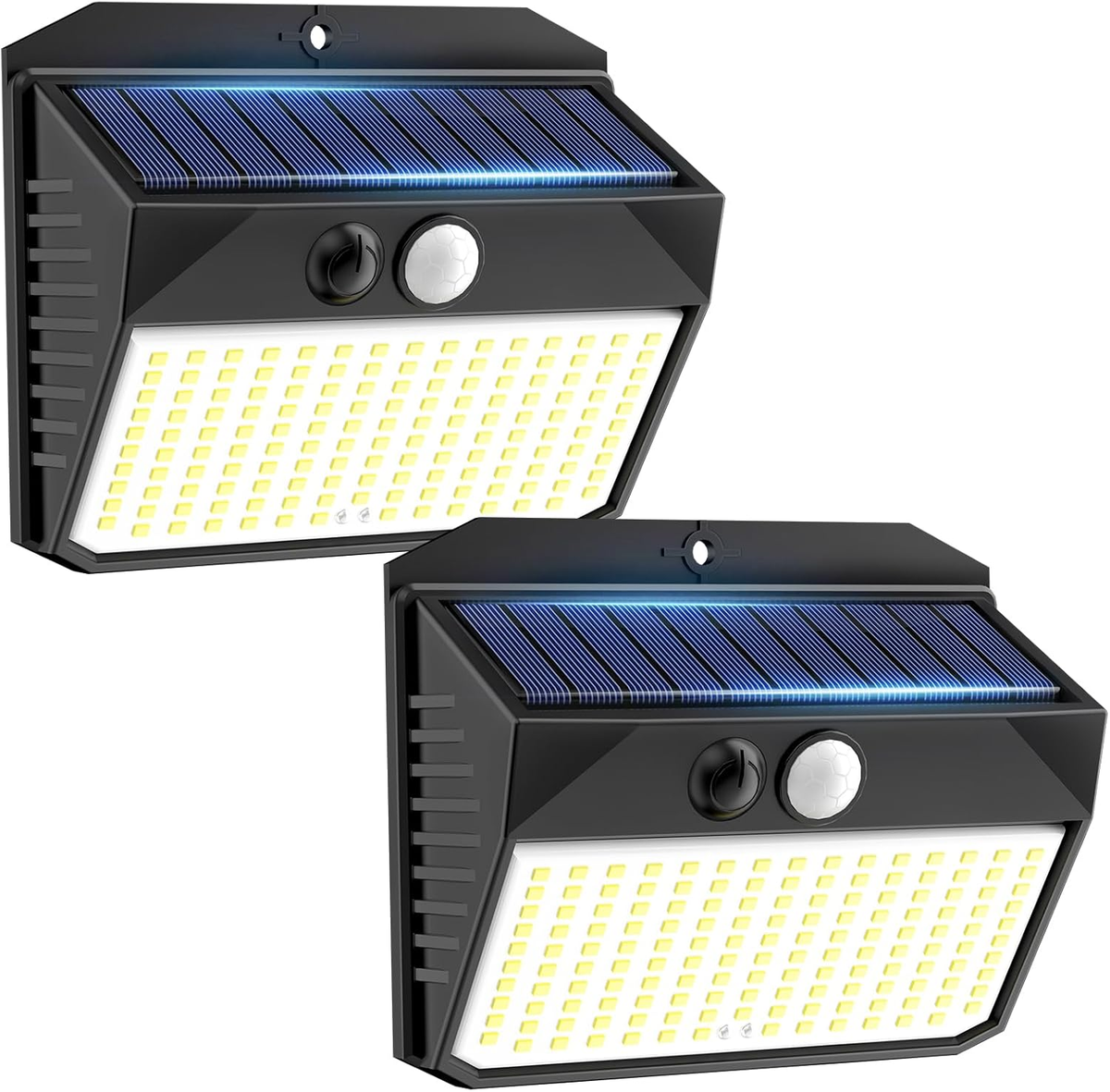 6 Faretti Solari LED Esterno - Con Sensore Movimento, IP65 Impermeabile | Per Giardino, Garage - Foto 12