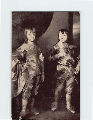 #ad #ad Postcard George Villiers and his younger Brother Francis By Van Dyck England $3.49