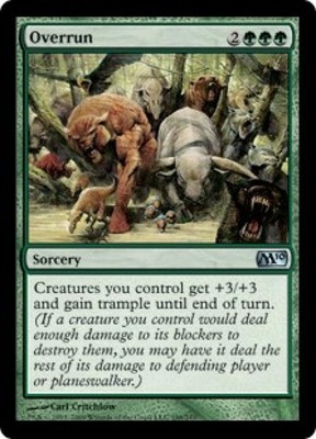 Overrun - Light Play MTG Magic 2010 Core Set