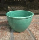 VINTAGE FIESTA GREEN # 2 MIXING BOWL, w/rings +  flea bites