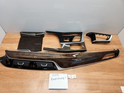   OEM BMW G30 Central Console Dash Panel Fine Wood Interior Trim SET