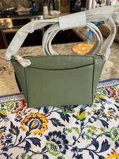 kate spade new york Pebbled Leather Monica Small Crossbody In Cedar Stand