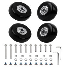 Replacement Wheels for Luggage 45mm x 18mm Set of 4 Luggage Suitcase Replacem...