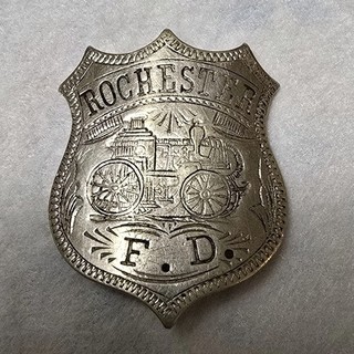 Antique C.G. Braxmar Company Rochester Minnesota Fire Department Badge
