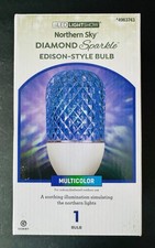 Gemmy LED LightShow Northern Sky Diamond Sparkle Xmas Multicolor Edison Bulb NIB