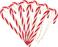 12PCS Christmas Decoration Candy Cane Hanging Ornaments for Christmas Tree Party