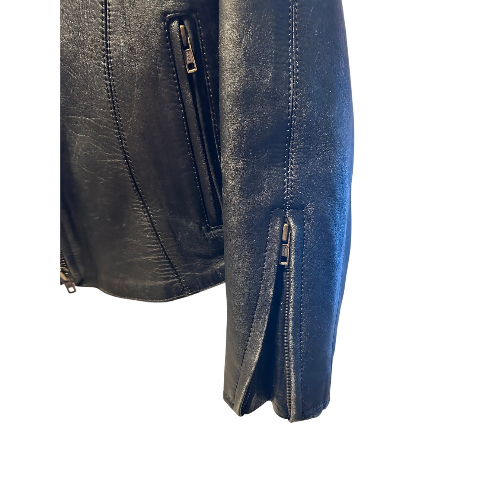 Mega Force Thinsulate heavy distressed leather mo… - image 7