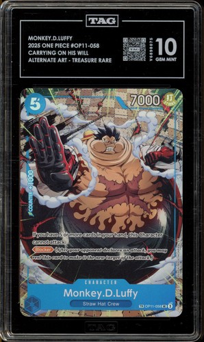 Monkey.D.Luffy (Treasure Rare) graded TAG 10 for sale on eBay