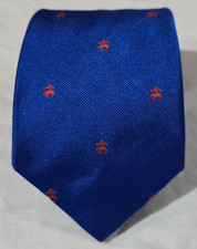 NWT - Brooks Brothers "346" Made in USA Silk Necktie - Blue Flying Pig Print