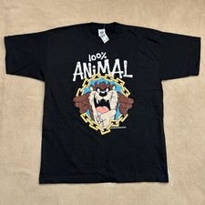 NEW Vintage 1992 Taz 100 Animal Tazmanian Devil Looney Tunes Tee Shirt XL