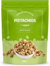 By Amazon Roasted and Salted Pistachios, 500G