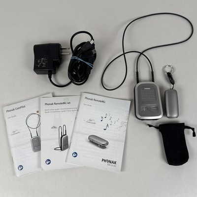 Phonak ComPilot 1 and ComPilot Mic Bluetooth Streamer Remote Control w/Charger