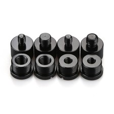 8Pcs Mic Stand Thread Adapter Kit 5/8 Female To 3/8 Male 5/8 Female To 1/4 Male