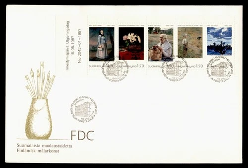 DR WHO 1987 FINLAND FDC ART STRIP LM72455