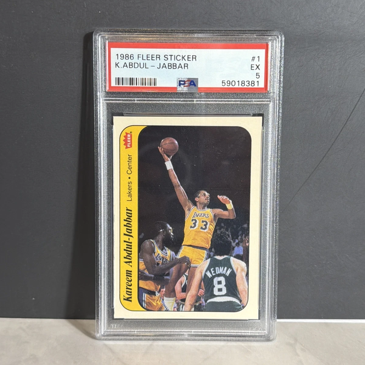 Fleer Kareem Abdul-Jabbar Basketball 1986-87 Season Sports Trading 