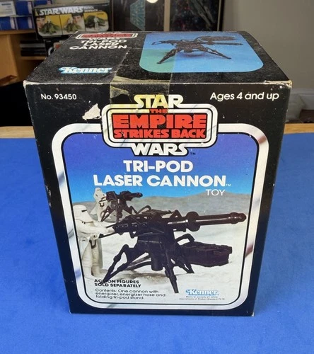 Vintage Kenner Star Wars Figure Tri-pod Laser Cannon 1982 ESB New In Box! MOC