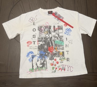 Lost Intricacy Noah s Ark Graphic T-Shirt- White with Multicolor Print