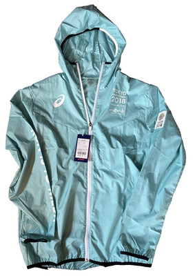 2018 Tokyo Marathon ASICS Men's Large Windbreaker Jacket NWT | eBay
