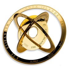 1 oz Cook Islands $100 Gold Armillary Coin Valcambi (In Assay) 5657.17 per troy oz