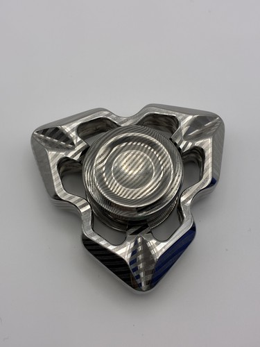 LARK EDC Reborn 2.0 Samsara damascus steel finger fidget spinner polished